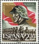 Stamps Spain -  ESPAÑA 1961 1358 Sello Nuevo XXV Aniv. del Alzamiento Nacional Desfile de la Victoria