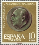 Sellos de Europa - Espa�a -  ESPAÑA 1961 1364 Sello Nuevo XXV Aniv. del Alzamiento Nacional General Franco