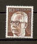 Stamps : Europe : Germany :  Presidente G.Heinemann.