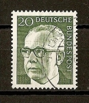 Stamps : Europe : Germany :  Presidente G.Heinemann.