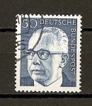 Stamps Germany -  Presidente G.Heinemann.