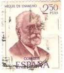 Sellos del Mundo : Europa : Espa�a : Miguel de Unamuno