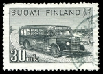 Stamps Finland -  Autobus