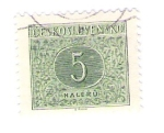 Stamps Czechoslovakia -  haleru