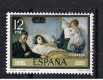 Stamps Spain -  Edifil  2485   Pintores   Pablo Ruiz Picaso  Marco dorado  