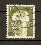 Stamps Germany -  Presidente G. Heinemann.
