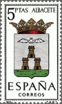 Stamps Spain -  ESPAÑA 1962 1407 Sello Nuevo Escudos de las Capitales de Provincia Españolas Albacete