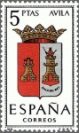 Stamps Spain -  ESPAÑA 1962 1410 Sello Nuevo Escudos de las Capitales de Provincia Españolas Avila