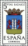Sellos de Europa - Espaa -  ESPAÑA 1962 1411 Sello Nuevo Escudos de las Capitales de Provincia Españolas Badajoz