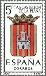 Stamps Spain -  ESPAÑA 1962 1417 Sello Nuevo Escudos de las Capitales de Provincia Españolas Castellon Plana