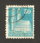 Stamps Germany -  59 - La Frauenkirche, Munich