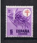 Stamps Spain -  Edifil  1084  Pro tuberculosos. Cruz de Lorena en rojo 