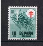 Sellos de Europa - Espaa -  Edifil  1085  Pro tuberculosos. Cruz de Lorena en rojo 