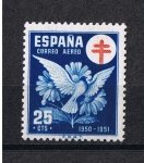 Stamps Spain -  Edifil  1087  Pro tuberculosos. Cruz de Lorena en rojo 