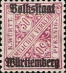 Stamps Europe - Germany -  Volkstaat Württenberg