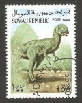 Sellos del Mundo : Africa : Somalia : animal prehistorico, dilophosaurus