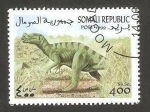 Sellos del Mundo : Africa : Somalia : animal prehistorico, proceratosaurus