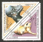 Stamps Somalia -  animales prehistoricos
