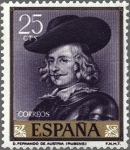 Stamps Spain -  ESPAÑA 1962 1434 Sello Nuevo Pintor Pedro Pablo Rubens Fernando de Austria