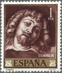 Stamps Spain -  ESPAÑA 1962 1435 Sello Nuevo Pintor Pedro Pablo Rubens Autorretrato, Fragmento de El Jardín del Amor