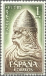 Stamps Spain -  ESPAÑA 1962 1444 Sello Nuevo Rodrigo Diaz de Vivar El Cid Escultura de Juan Critobal (Burgos)