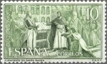 Stamps Spain -  ESPAÑA 1962 1447 Sello Nuevo Rodrigo Diaz de Vivar El Cid Juramento de Santa Gadea (Garcia Prieto)