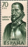 Stamps Spain -  ESPAÑA 1962 1455 Sello Nuevo Forjadores de America Gonzalo Jiménez de Quesada (1509-1579)