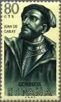 Stamps Spain -  ESPAÑA 1962 1456 Sello Nuevo Forjadores de America Juan de Garay (1528-1583)