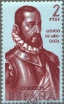 Stamps Spain -  ESPAÑA 1962 1458 Sello Nuevo Forjadores de America Alonso de Mendoza (?-1552)