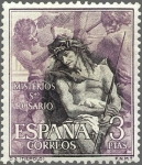 Stamps Spain -  ESPAÑA 1962 1470 Sello Nuevo Misterios del Santo Rosario Coronación de Espinas (Tiépolo)