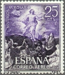 Stamps Spain -  ESPAÑA 1962 1474 Sello Nuevo Misterios del Santo Rosario Ascensión (Bayeu)