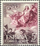 Stamps Spain -  ESPAÑA 1962 1476 Sello Nuevo Misterios del Santo Rosario Asunción (Mateo Cerezo)
