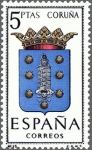 Stamps Spain -  ESPAÑA 1963 1483 Sello Nuevo Escudos de las Capitales de Provincias Españolas Coruña