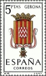 Sellos de Europa - Espa�a -  ESPAÑA 1963 1486 Sello Nuevo Escudos de las Capitales de Provincias Españolas Gerona