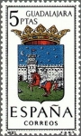 Stamps Spain -  ESPAÑA 1963 1489 Sello Nuevo Escudos de las Capitales de Provincias Españolas Guadalajara