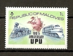 Stamps : Asia : Maldives :  100 Aniversario de la U.P.U.