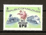 Stamps Maldives -  100 Aniversario de la U.P.U.