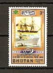 Stamps : Asia : Bhutan :  100 Aniversario de la U.P.U.