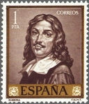 Stamps : Europe : Spain :  ESPAÑA 1963 1502 Sello Nuevo José de Ribera El Españoleto Autorretrato
