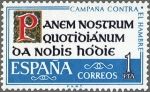 Stamps Spain -  ESPAÑA 1963 1512 Sello Nuevo Campaña contra el Hambre