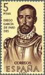 Stamps Spain -  ESPAÑA 1963 1533 Sello Nuevo Forjadores de América Garcia de Paredes (1510-1563)