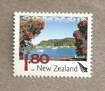 Stamps New Zealand -  Russell paisaje