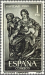 Stamps Spain -  ESPAÑA 1963 1535 Sello Nuevo Navidad Berruguete Nacimiento