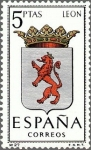 Stamps Spain -  ESPAÑA 1964 1553 Sello Nuevo Escudos Provincias Españolas León