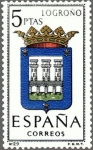 Sellos de Europa - Espa�a -  ESPAÑA 1964 1555 Sello Nuevo Escudos Provincias Españolas Logroño