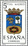 Stamps Spain -  ESPAÑA 1964 1557 Sello Nuevo Escudos Provincias Españolas Madrid