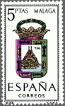 Stamps Spain -  ESPAÑA 1964 1558 Sello Nuevo Escudos Provincias Españolas Malaga