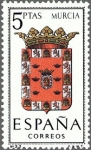 Stamps Spain -  ESPAÑA 1964 1559 Sello Nuevo Escudos Provincias Españolas Murcia