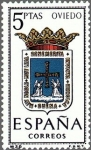 Stamps Spain -  ESPAÑA 1964 1562 Sello Nuevo Escudos Provincias Españolas Oviedo