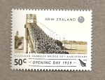Sellos de Oceania - Nueva Zelanda -  50 Aniv inauguración puente Auckland